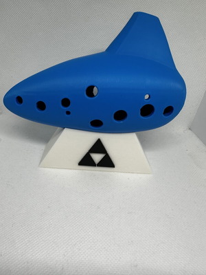 Ocarina Legend of Zelda σαν καινούργιο, 15cm με βάση