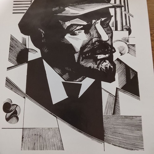 Lenin poster new, printed in exile in Italy 1968