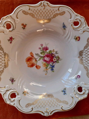 Weimar porcelain deep plate like new, 32cm porcelain