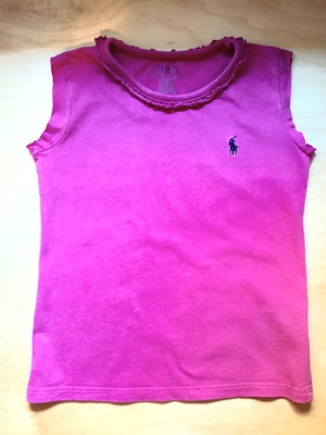 Ralph Lauren Magenta Sleeveless T-Shirt Kid's Size 3T Like New