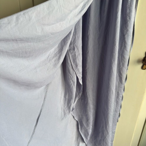 Maxi dress with leg slit like new, turquoise and silver