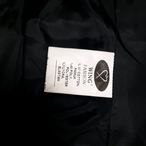 Satin jacket with belt new, size M 38 10, black