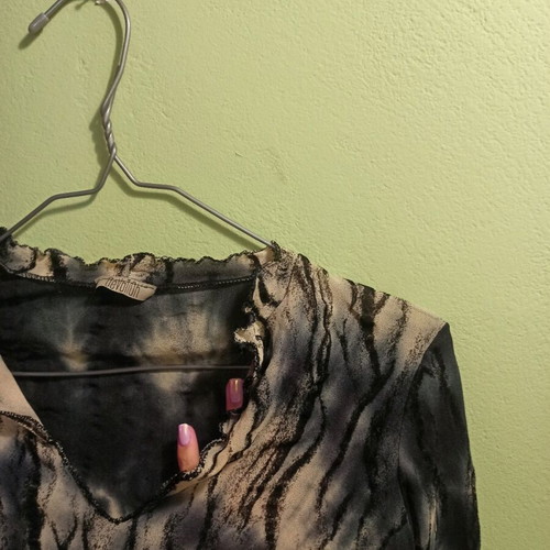 Vintage c-Throu blouse new, No M-L, multicolor, Devotion