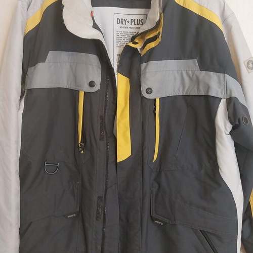 Etirel men's jacket used, gray and yellow, size L