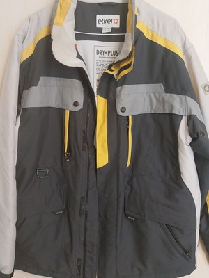 Etirel men's jacket used, gray and yellow, size L