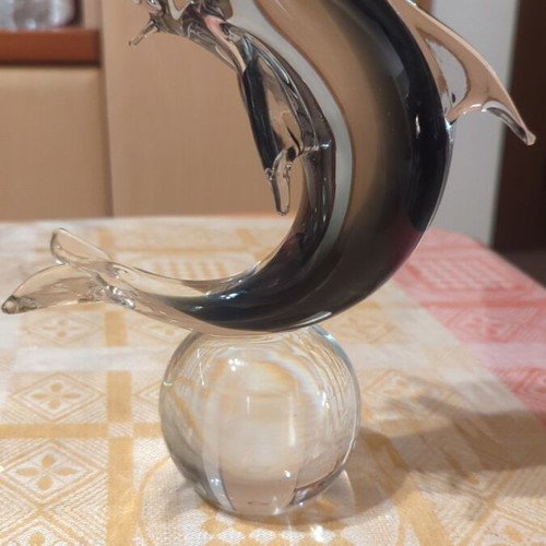 Murano glass dolphin like new