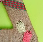 Christmas tree made of cardboard new, handmade