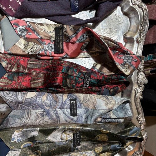 Branded handmade silk ties pack of 5 like new