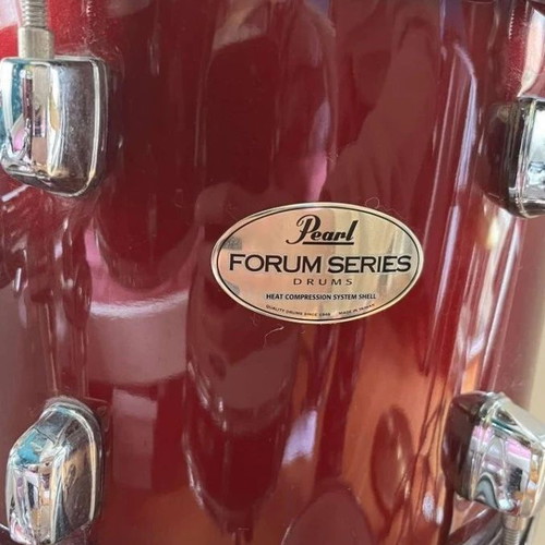 Pearl Forum Series drums 1990's used, burgundy set