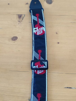 Guitar strap Gibson used with faux leather lining