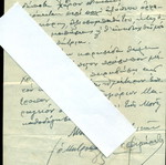 Handwritten letter of Metropolitan of Syros Philaretos 1948 used