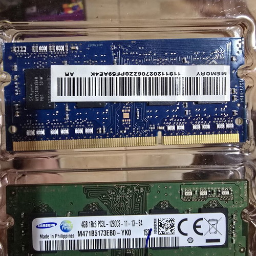 DDR3L Laptop RAM 8GB 2x4GB 1600MHz Samsung and SK Hynix like new