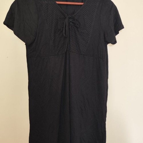 Bershka black mini dress medium used, soft suede-like fabric