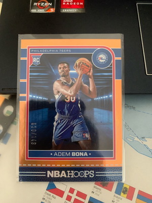 NBA Hoops 2024-25 Adem Bona RC Card 30/149 like new