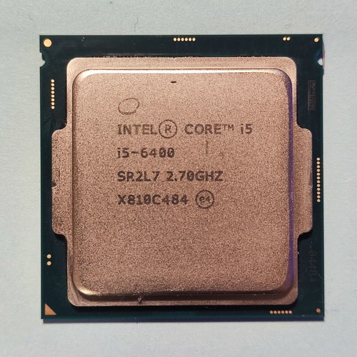 Intel Core i5 6400 processor used, socket 1151