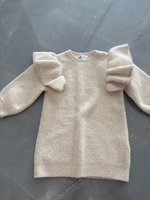 Knitted cream dress H&M used, 92 cm, 1.5-2 years