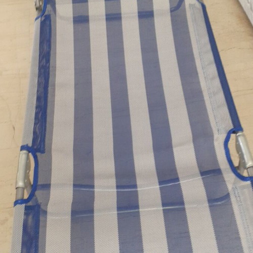 Aluminum sun lounger with adjustable back, new