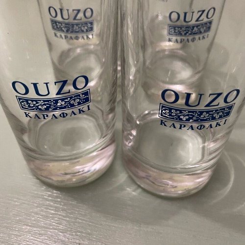 Ouzo glasses like new, set of six