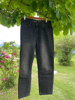 Namaste denim jeans used, size S, black-gray