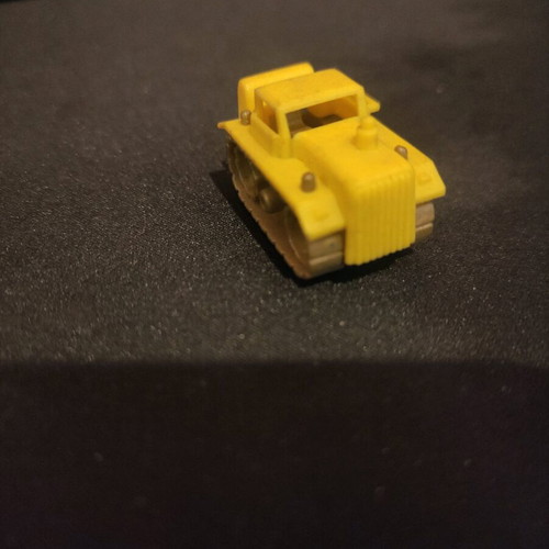 Mini vintage bulldozer toy used