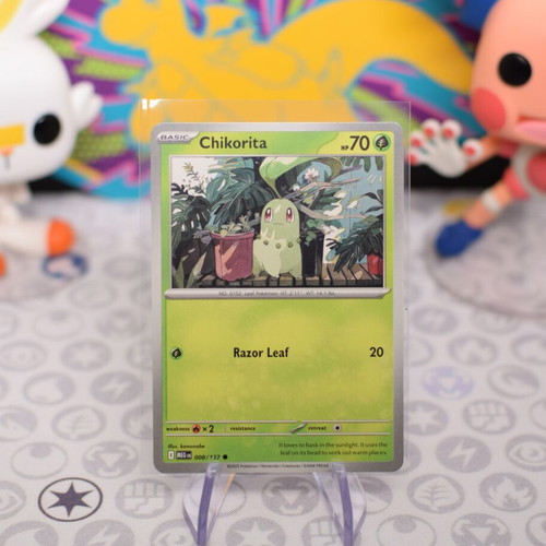 Pokemon Card Chikorita MEG 008 like new