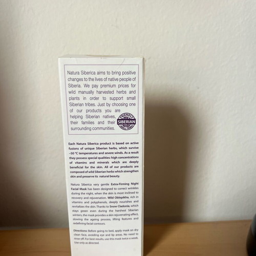 Natura Siberica mask new