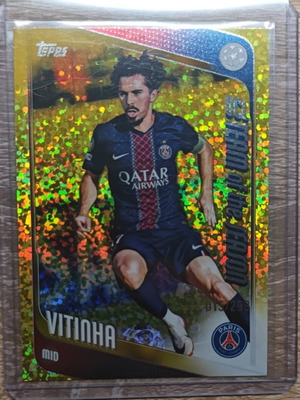 Vitinha Topps UCL Team of the Season 015/299 Yellow Sparkle card like new