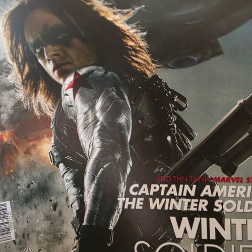 Marvel Movie Collection Winter Soldier figure and magazine like new, issue 32