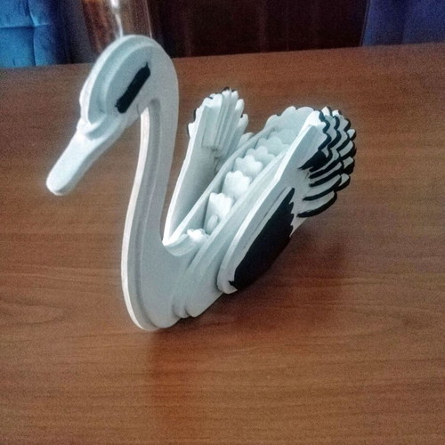 Decorative Swan handmade wooden table ornament new