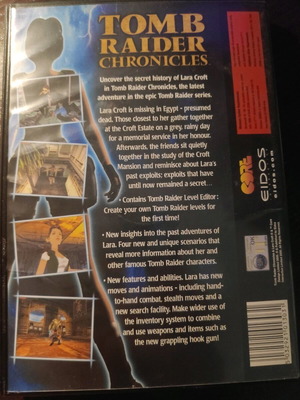 Tomb Raider Chronicles PC CD-ROM used with Level Editor