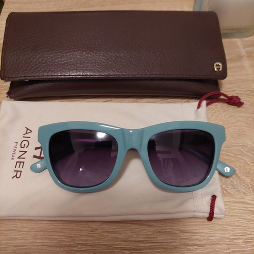 Aigner sunglasses like new, turquoise gradient lenses