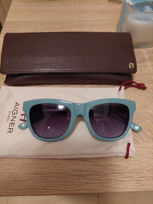 Aigner sunglasses like new, turquoise gradient lenses
