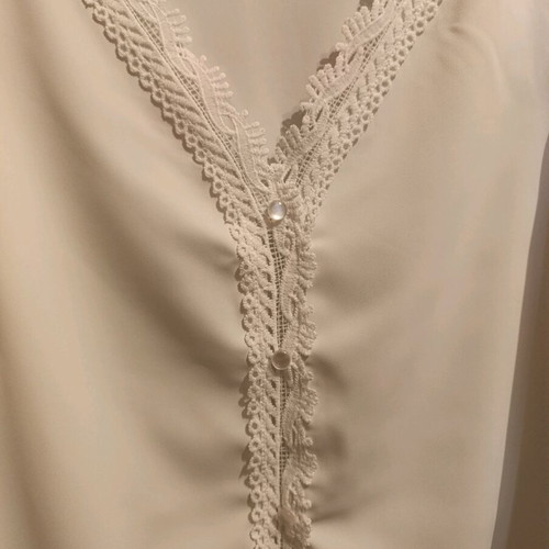 Shein blouse shirt size M white like new