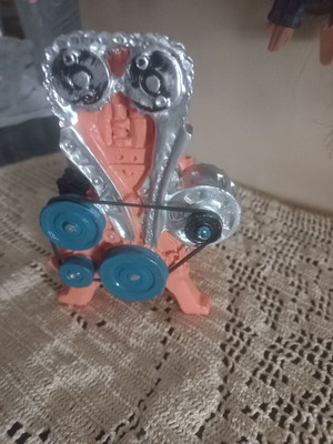 Mini Car Engine Decorative Model like new