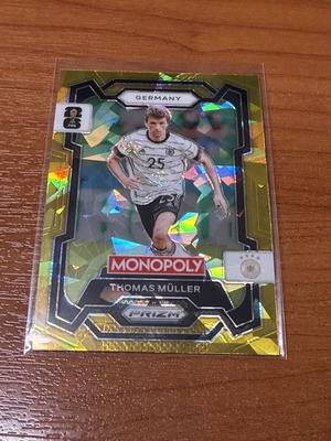 2026 Panini Prizm Monopoly Thomas Muller Gold Cracked Ice SP #59 Germany card new