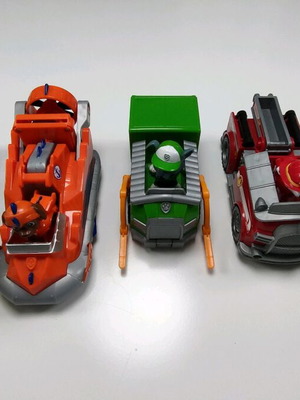 Paw Patrol toy cars like new, pack of 5