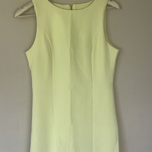 Long yellow dress with lace new, size S