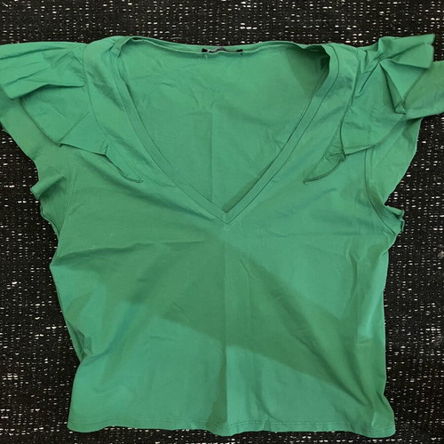 Zara woman’s shirt large, like new, black and green