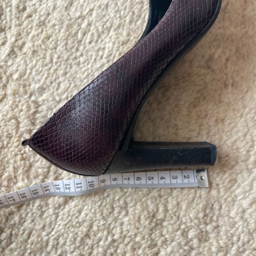 Di Sandro women's leather pumps used, vintage snake skin style