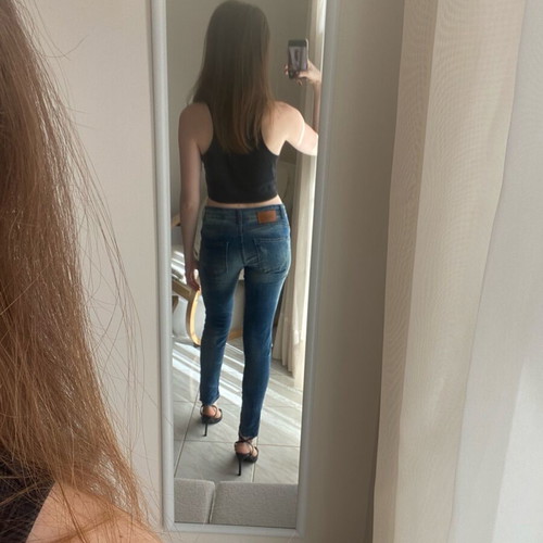 Toi&Moi ripped jeans like new, blue, skinny, mid rise, elastic