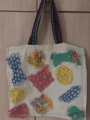 Zara Tote Shoulder Bag Boho Patchwork like new