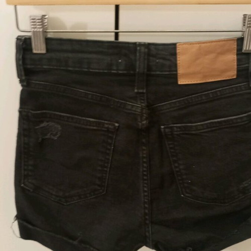 H&M shorts used, high waist, black, XS