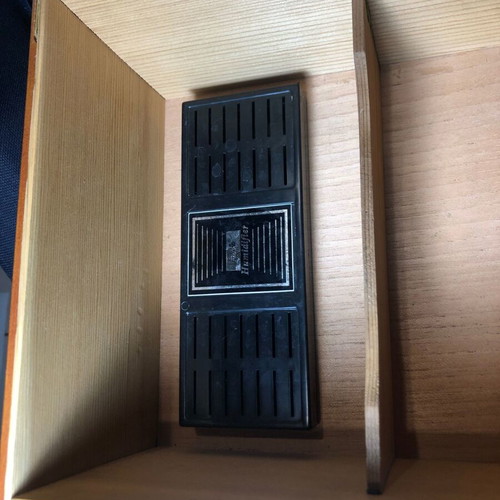 Lepekoff wooden cigar humidifier used, natural wood