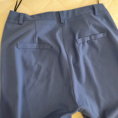 Women's fabric pants straight fit blue medium used