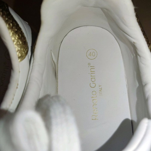 Renato Garini women's white sneakers like new, size 40