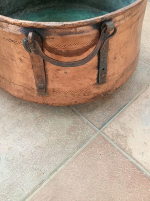 Copper cauldron refurbished