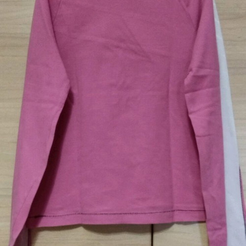 Puma pink cotton shirt like new, size small