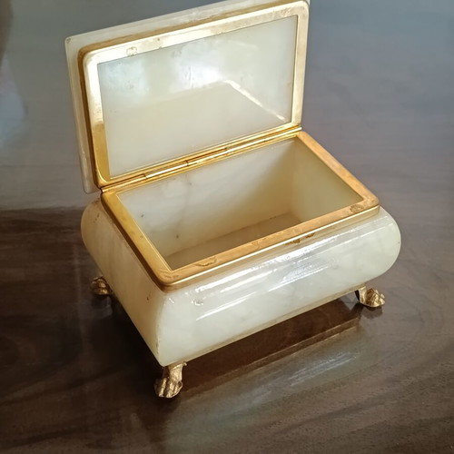Vintage jewelry box used with classic design, decorative