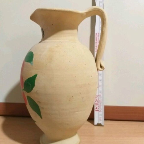 Traditional ceramic jug from Aegina like new