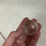 Crystal small globe on base new, flawless